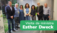 Ministra Esther Dweck visita instalações do NIC.br na Avenida João Dias